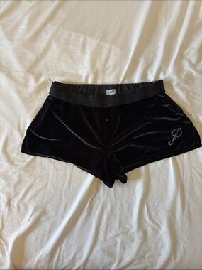 PINK Victoria Secret - Black Velvet Women’s Sleep Shorts